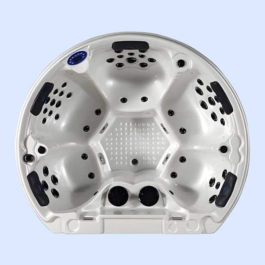 Royal Juno 5-Person Hot Tub – 54-Jet Outdoor Spa, 2150×1850×930 mm with Hydrotherapy Massage System