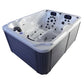 Royal Eos 3-Person Hot Tub – 64-Jet Outdoor Jacuzzi with Lounge Seat, 2100×1600×930 mm