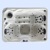 Royal Eos 3-Person Hot Tub – 64-Jet Outdoor Jacuzzi with Lounge Seat, 2100×1600×930 mm
