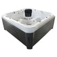 Royal Manto 5-Person Hot Tub – 52-Jet Outdoor Spa with 18 LED Lights, Acrylic Corner Design, 2200×2200×950mm