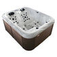 Royal Gaea 3-Person Hot Tub – 58-Jet Spa with Air Bubble Massage System & LED Lights, 2100×1700×920 mm