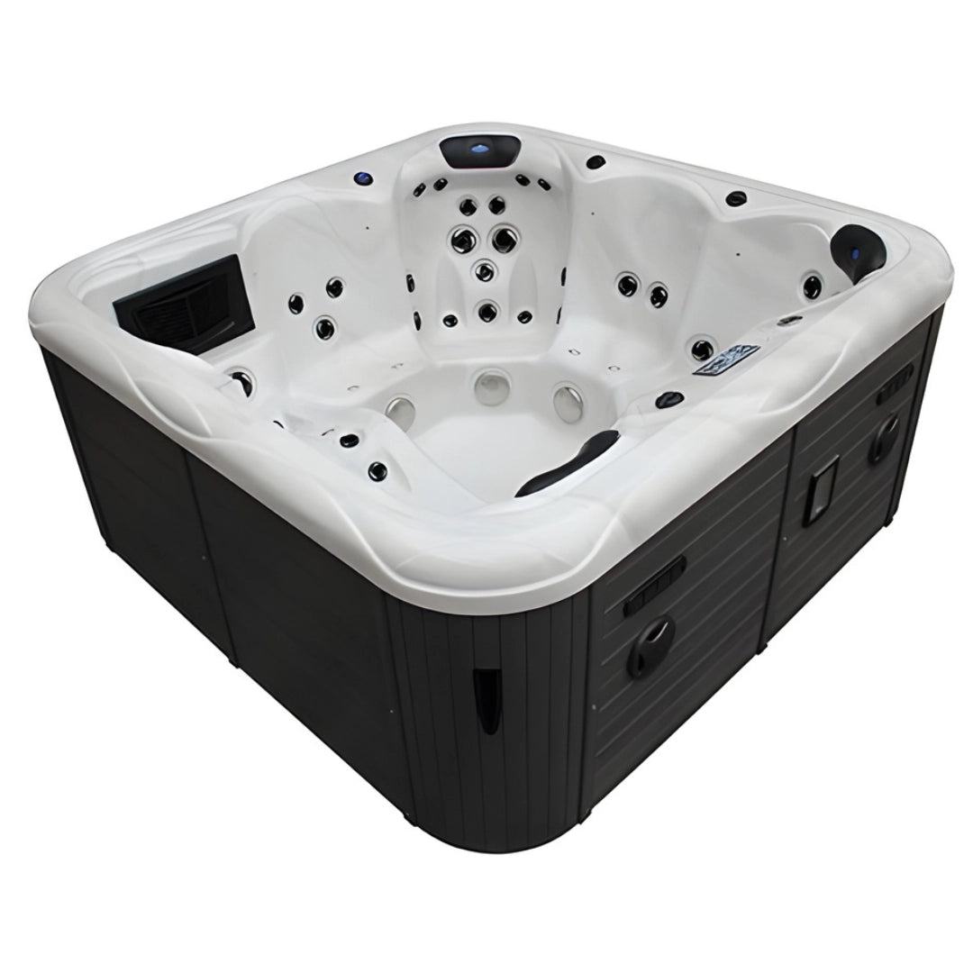 Royal Spa Herme 6-Person Hot Tub – 66-Jet Outdoor Spa with Balboa Intelligent Control System, 2150×2150×960 mm